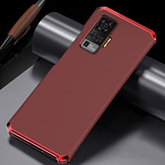 Coque Luxe Aluminum Metal Housse Etui M02 pour Vivo X51 5G Rouge