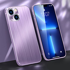 Coque Luxe Aluminum Metal Housse Etui M03 pour Apple iPhone 14 Plus Violet