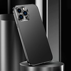 Coque Luxe Aluminum Metal Housse Etui M03 pour Apple iPhone 14 Pro Max Noir
