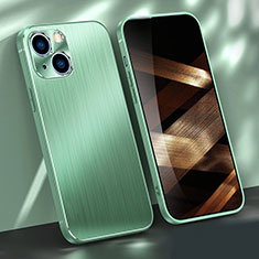 Coque Luxe Aluminum Metal Housse Etui M03 pour Apple iPhone 15 Plus Vert