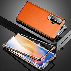 Coque Luxe Aluminum Metal Housse Etui M04 pour Vivo X50 5G Orange