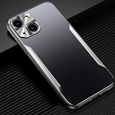 Coque Luxe Aluminum Metal Housse Etui M05 pour Apple iPhone 13 Mini Argent