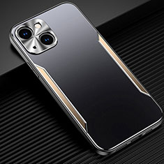 Coque Luxe Aluminum Metal Housse Etui M05 pour Apple iPhone 13 Mini Or