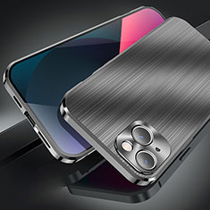 Coque Luxe Aluminum Metal Housse Etui M06 pour Apple iPhone 13 Mini Noir