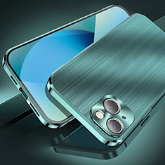 Coque Luxe Aluminum Metal Housse Etui M06 pour Apple iPhone 13 Mini Vert