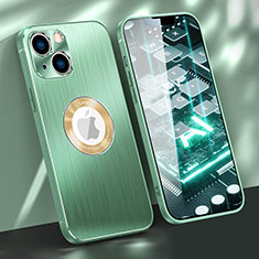 Coque Luxe Aluminum Metal Housse Etui M08 pour Apple iPhone 13 Mini Vert