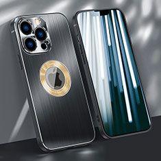 Coque Luxe Aluminum Metal Housse Etui M08 pour Apple iPhone 13 Pro Noir