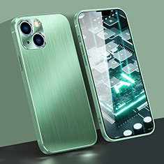 Coque Luxe Aluminum Metal Housse Etui M09 pour Apple iPhone 13 Mini Vert