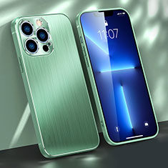 Coque Luxe Aluminum Metal Housse Etui M09 pour Apple iPhone 13 Pro Max Vert