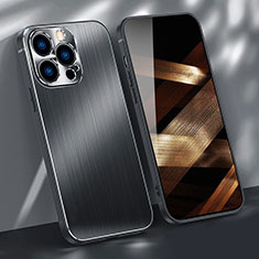 Coque Luxe Aluminum Metal Housse Etui M09 pour Apple iPhone 14 Pro Max Noir