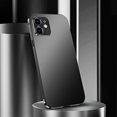 Coque Luxe Aluminum Metal Housse Etui N01 pour Apple iPhone 12 Mini Noir