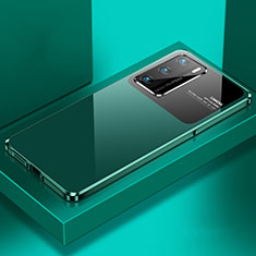 Coque Luxe Aluminum Metal Housse Etui N01 pour Huawei P40 Vert
