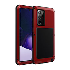 Coque Luxe Aluminum Metal Housse Etui N01 pour Samsung Galaxy Note 20 Ultra 5G Rouge