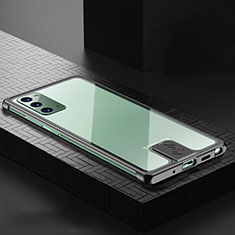 Coque Luxe Aluminum Metal Housse Etui N03 pour Samsung Galaxy Note 20 5G Noir