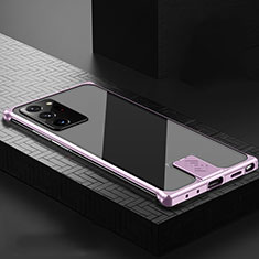 Coque Luxe Aluminum Metal Housse Etui N04 pour Samsung Galaxy Note 20 Ultra 5G Or Rose