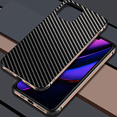 Coque Luxe Aluminum Metal Housse Etui pour Apple iPhone 11 Or