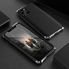 Coque Luxe Aluminum Metal Housse Etui pour Apple iPhone 11 Pro Noir