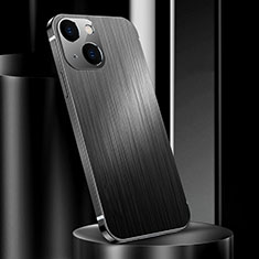 Coque Luxe Aluminum Metal Housse Etui pour Apple iPhone 14 Plus Noir