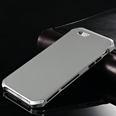 Coque Luxe Aluminum Metal Housse Etui pour Apple iPhone 6 Gris