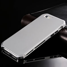 Coque Luxe Aluminum Metal Housse Etui pour Apple iPhone 6 Plus Argent