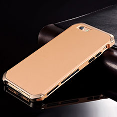 Coque Luxe Aluminum Metal Housse Etui pour Apple iPhone 6S Or