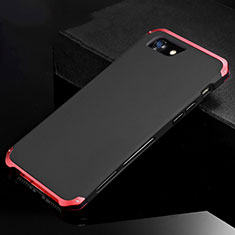 Coque Luxe Aluminum Metal Housse Etui pour Apple iPhone 7 Rouge et Noir