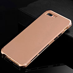 Coque Luxe Aluminum Metal Housse Etui pour Apple iPhone 8 Plus Or