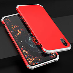 Coque Luxe Aluminum Metal Housse Etui pour Apple iPhone X Colorful