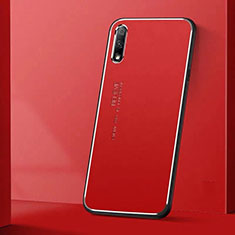 Coque Luxe Aluminum Metal Housse Etui pour Huawei Honor 9X Rouge