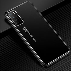 Coque Luxe Aluminum Metal Housse Etui pour Huawei Honor Play4 5G Noir