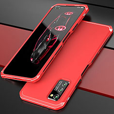 Coque Luxe Aluminum Metal Housse Etui pour Huawei Honor V30 Pro 5G Rouge