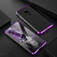 Coque Luxe Aluminum Metal Housse Etui pour Huawei Mate 20 Violet