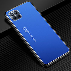 Coque Luxe Aluminum Metal Housse Etui pour Huawei Nova 8 SE 5G Bleu