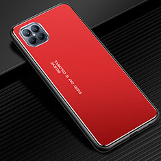 Coque Luxe Aluminum Metal Housse Etui pour Huawei Nova 8 SE 5G Rouge