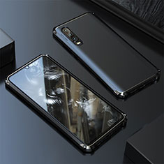 Coque Luxe Aluminum Metal Housse Etui pour Huawei P20 Pro Noir