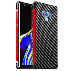 Coque Luxe Aluminum Metal Housse Etui pour Samsung Galaxy Note 9 Rouge
