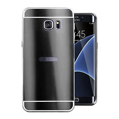 Coque Luxe Aluminum Metal Housse Etui pour Samsung Galaxy S7 Edge G935F Noir