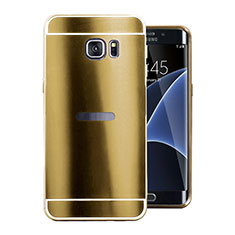 Coque Luxe Aluminum Metal Housse Etui pour Samsung Galaxy S7 Edge G935F Or