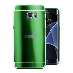 Coque Luxe Aluminum Metal Housse Etui pour Samsung Galaxy S7 Edge G935F Vert