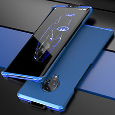 Coque Luxe Aluminum Metal Housse Etui pour Vivo Nex 3 5G Bleu