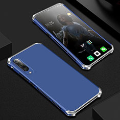 Coque Luxe Aluminum Metal Housse Etui pour Xiaomi Mi 9 Bleu