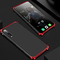 Coque Luxe Aluminum Metal Housse Etui pour Xiaomi Mi 9 Pro 5G Rouge et Noir
