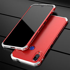 Coque Luxe Aluminum Metal Housse Etui pour Xiaomi Redmi Note 7 Rouge