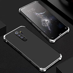 Coque Luxe Aluminum Metal Housse Etui pour Xiaomi Redmi Note 8 Pro Argent