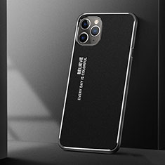 Coque Luxe Aluminum Metal Housse Etui T01 pour Apple iPhone 11 Pro Max Noir
