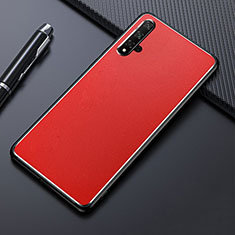 Coque Luxe Aluminum Metal Housse Etui T01 pour Huawei Honor 20 Rouge