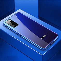 Coque Luxe Aluminum Metal Housse Etui T01 pour Huawei Honor V30 5G Bleu