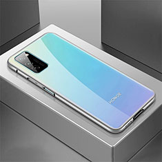 Coque Luxe Aluminum Metal Housse Etui T01 pour Huawei Honor View 30 5G Argent