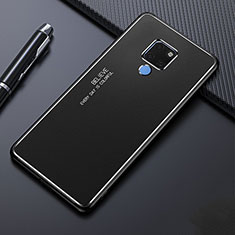 Coque Luxe Aluminum Metal Housse Etui T01 pour Huawei Mate 20 Noir