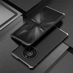 Coque Luxe Aluminum Metal Housse Etui T01 pour Huawei Mate 40 Pro Noir
